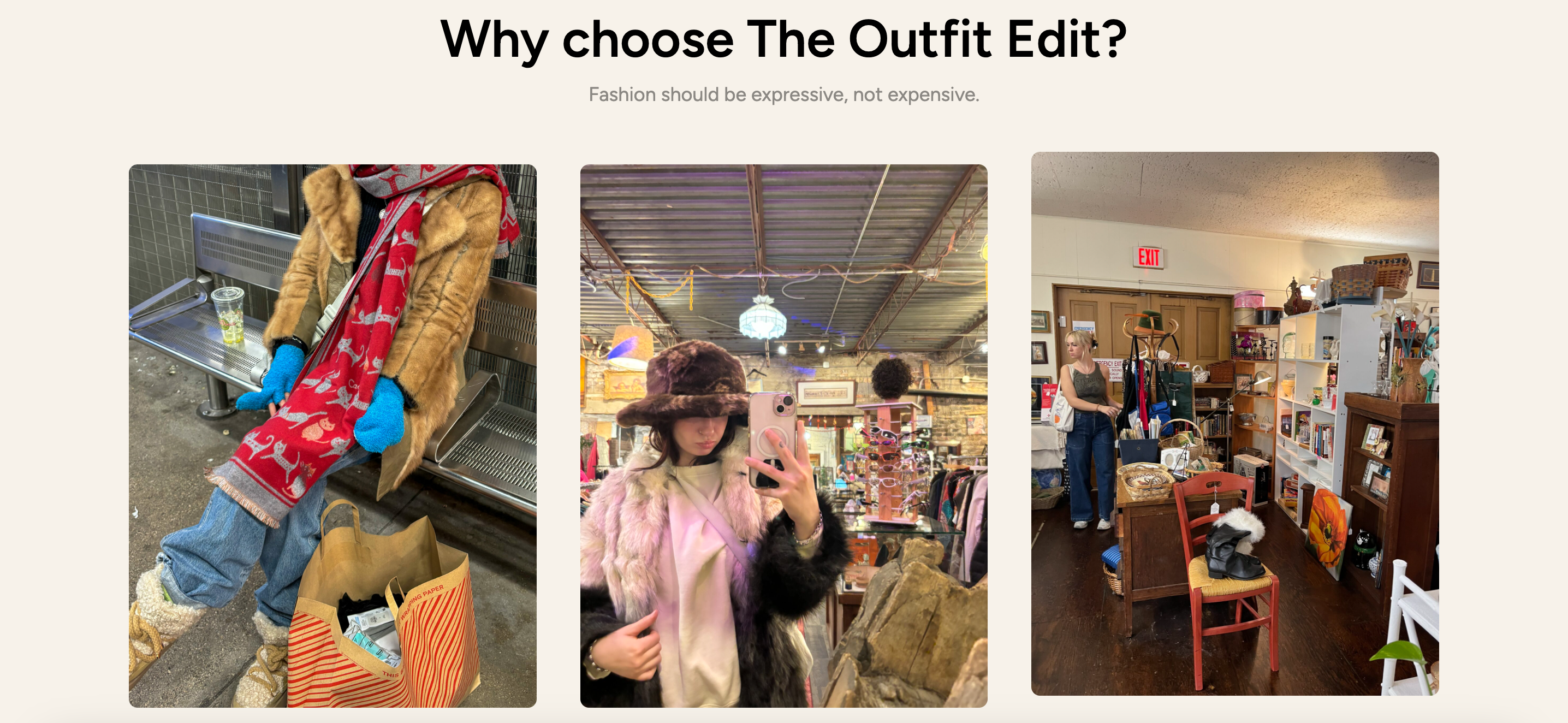 The Outfit Edit website preview
